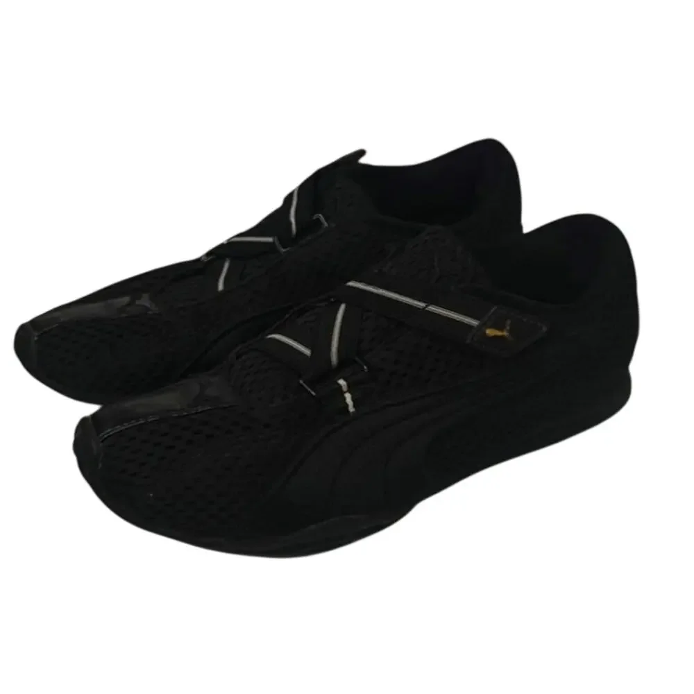 Black Puma velcro sneakers sz 8
